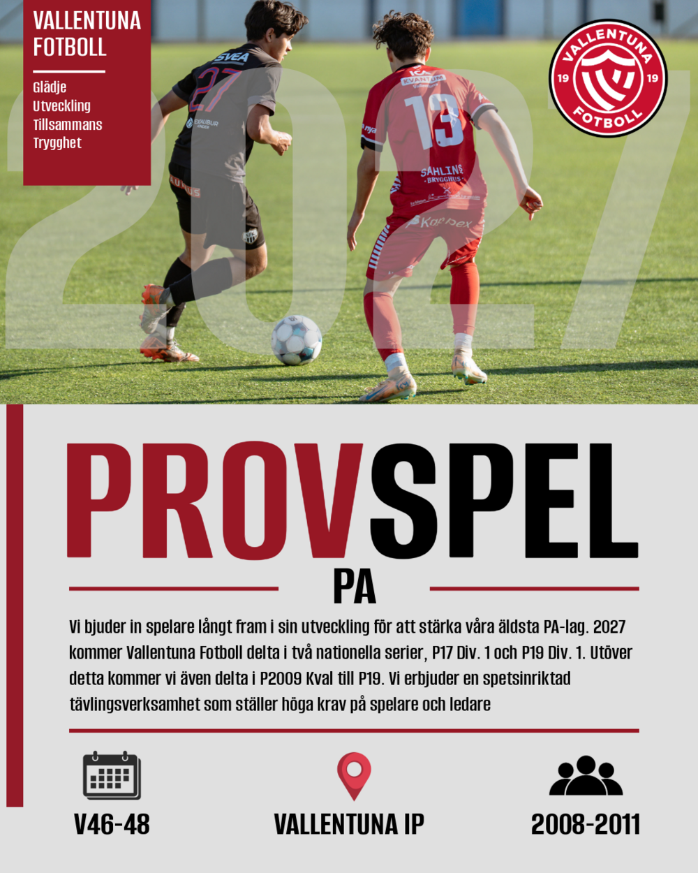 Provspel PA - 2027
